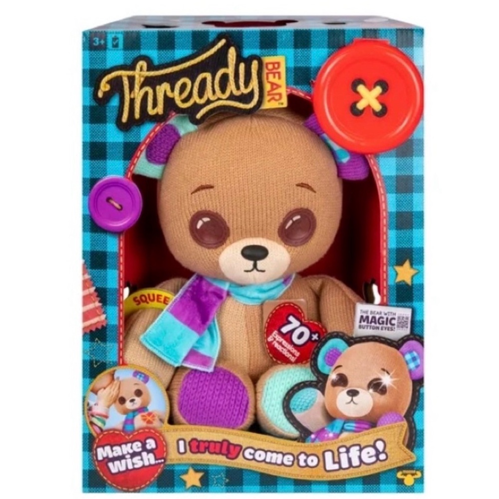 Interactive Plush Toy - Tan and Blue